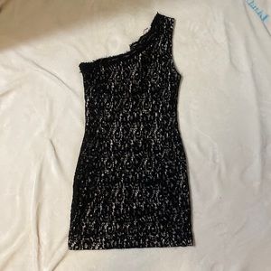 One Shoulder Lacey Dress